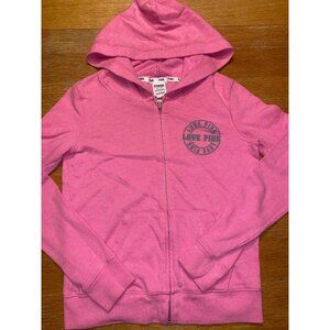 Victorias Secret Pink Womens Hooded Zip-Up Sweatshirt
